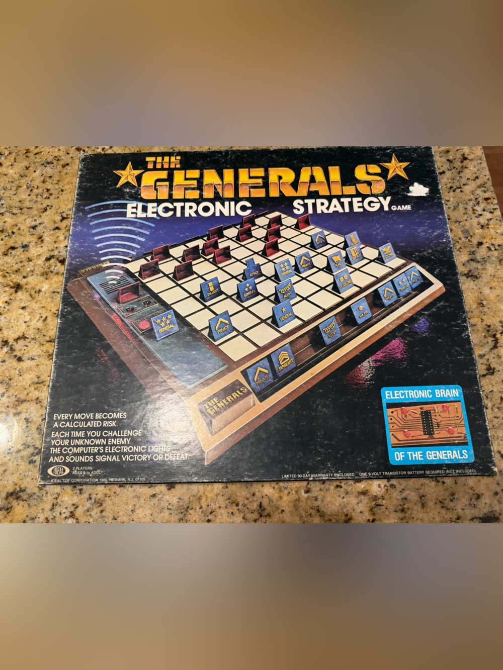 Vintage The Generals Electronic Strategy Board Game  Complete tested & Working